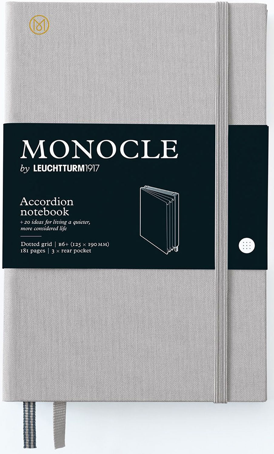 Monocle B6+ hardcover notebook accordion by Leuchtturm - Fontoplumo