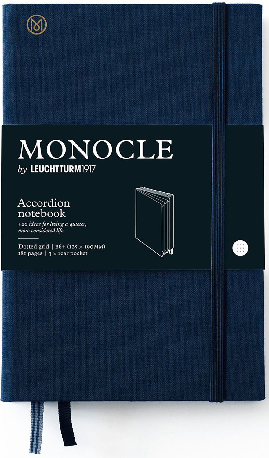 Monocle B6+ hardcover notebook accordion by Leuchtturm - Fontoplumo