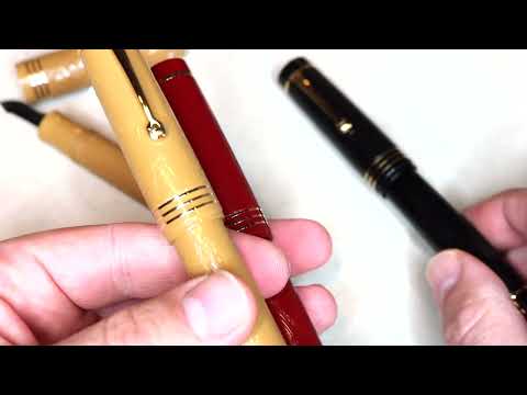 Leonardo Audace Art Nouveau mustard yellow fountain pen