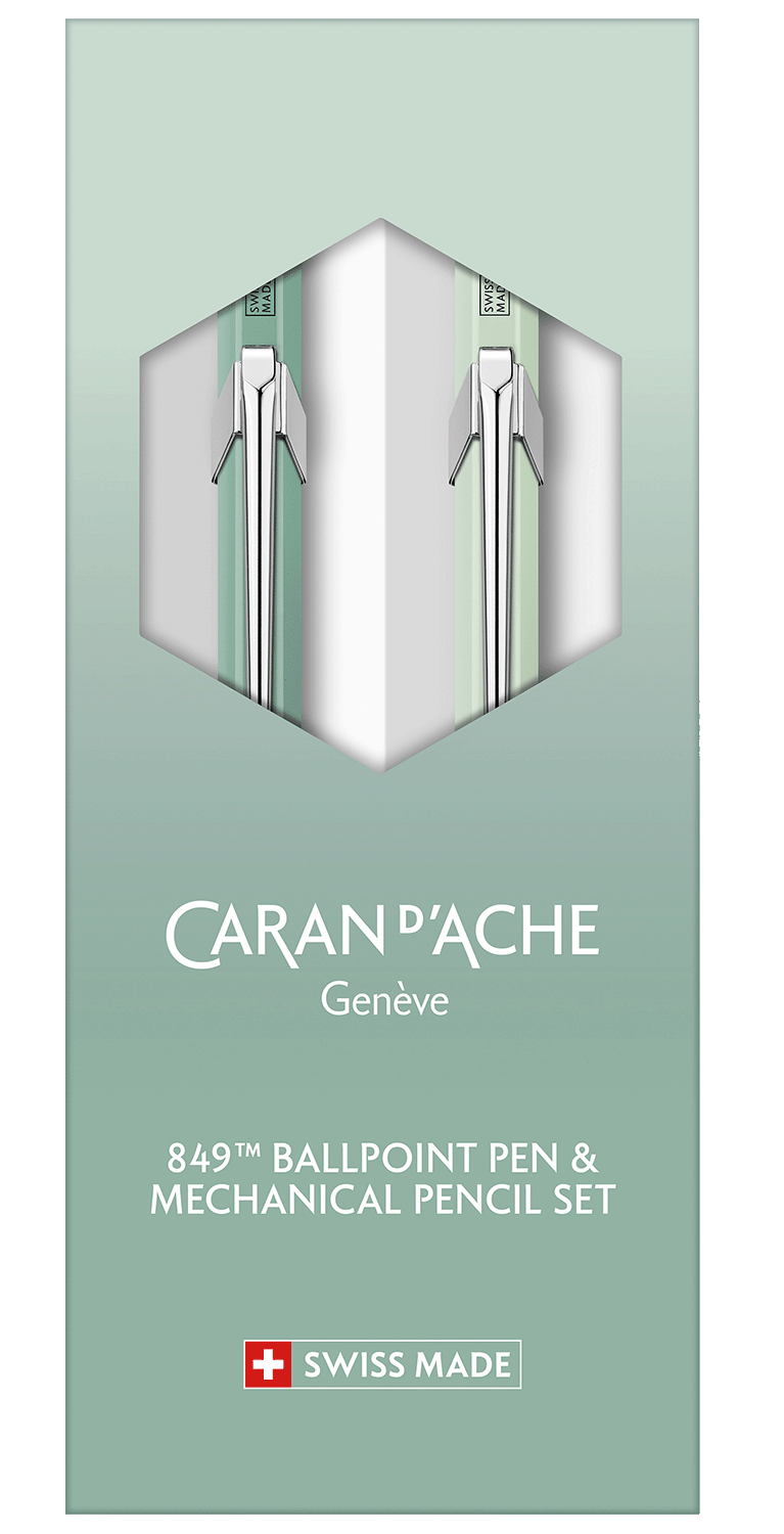 Caran d'Ache 849 + 844 SET Misty Forest special edition - Fontoplumo