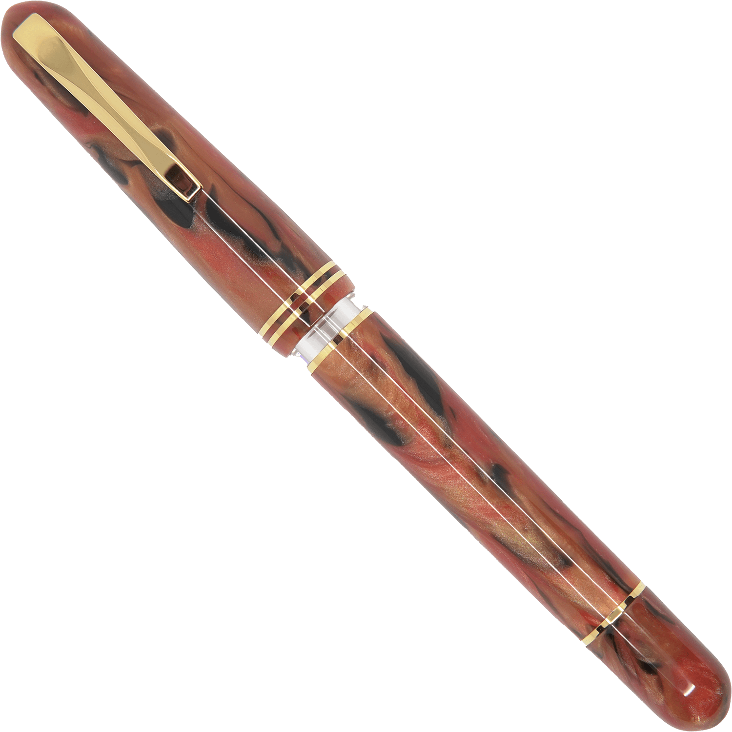 Gioia Métis Terre di Napoli gold fountain pen - Fontoplumo