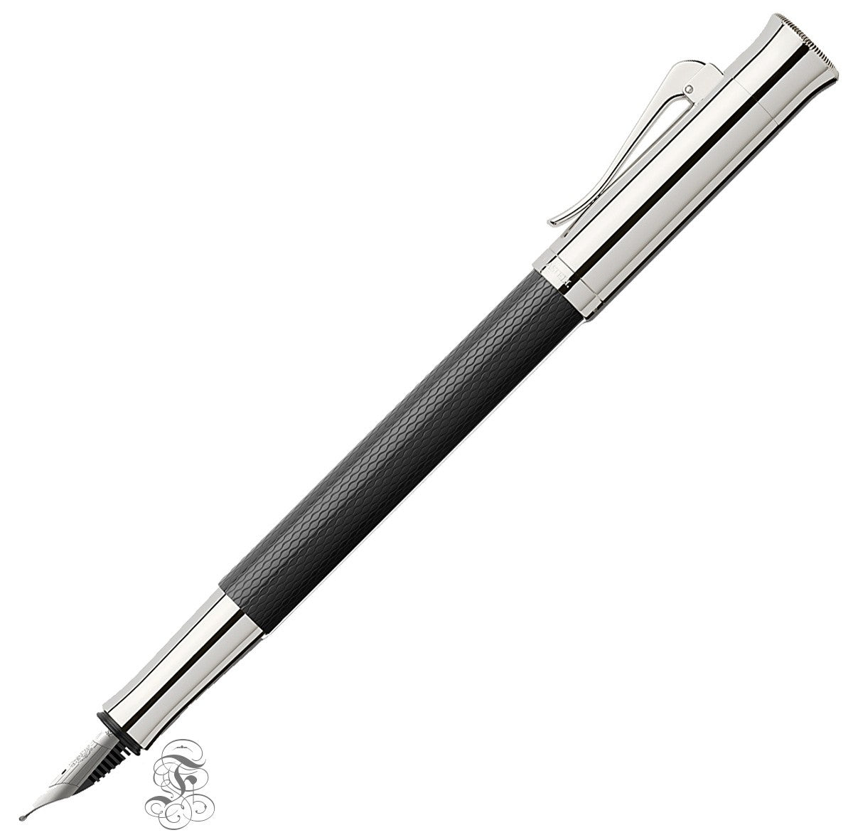 Graf von Faber - Castell Guilloche fountain pen black - Fontoplumo