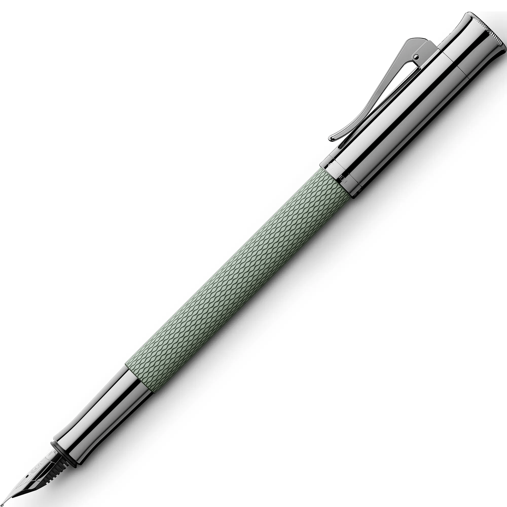 Graf von Faber - Castell Guilloche sage green fountain pen - Fontoplumo