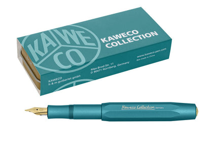 Kaweco AL Sport Collection Iguana Blue fountain pen - Fontoplumo