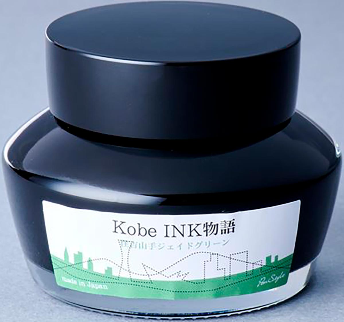 Kobe ink No.64 Sumiyoshiyamate Jade Green 50ml - Fontoplumo