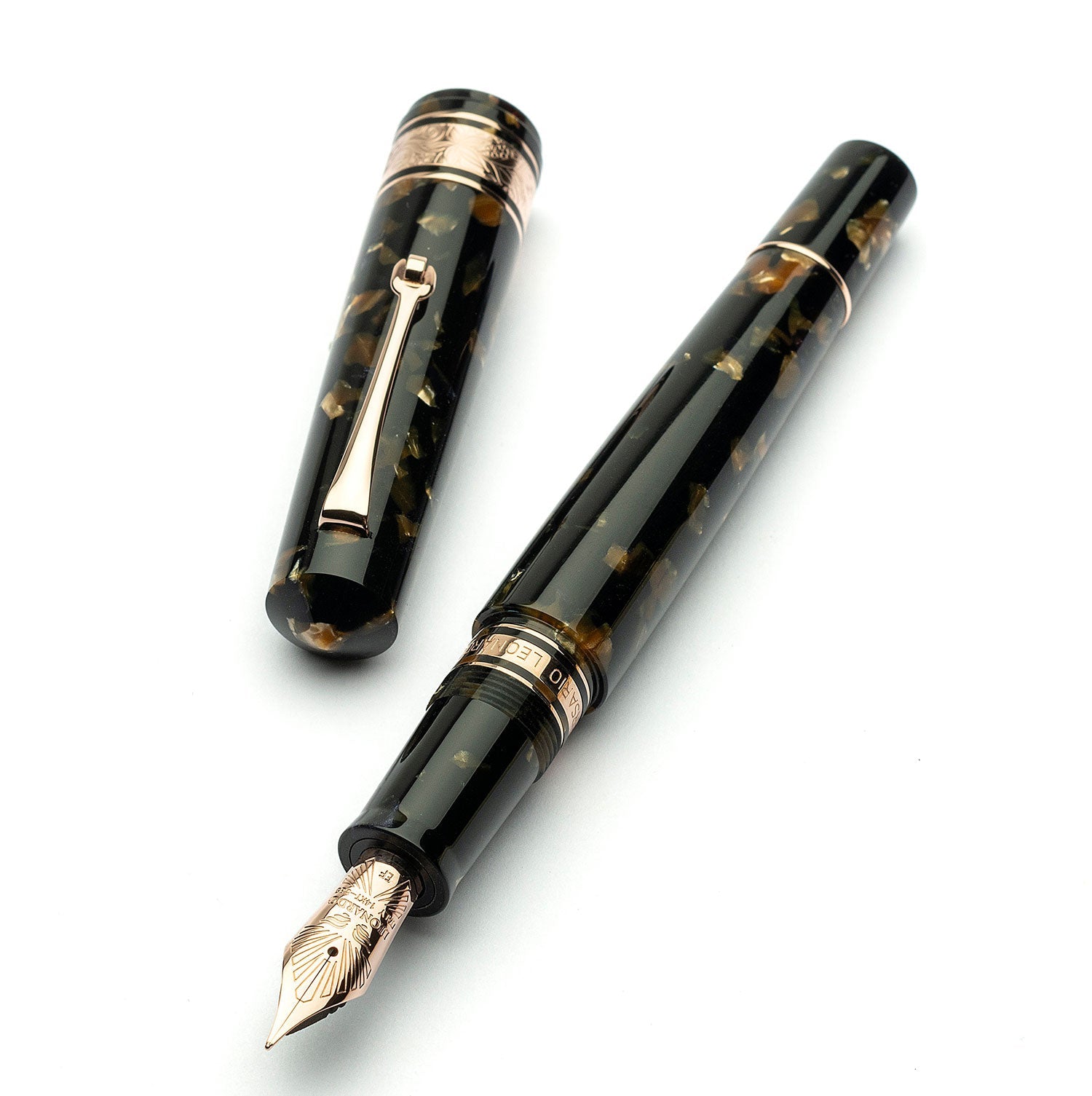 Leonardo Cinquantesimo Federico rose gold trim - Fontoplumo