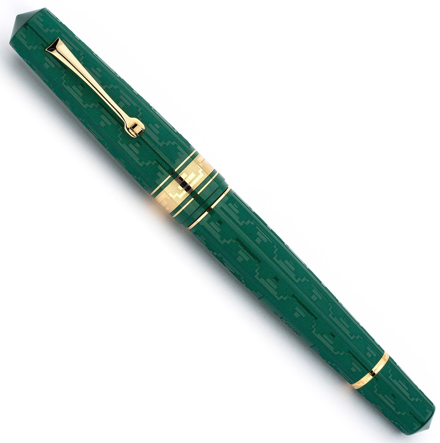 Leonardo Momento Zero Grande Art Deco Green and gold 2021 - Fontoplumo