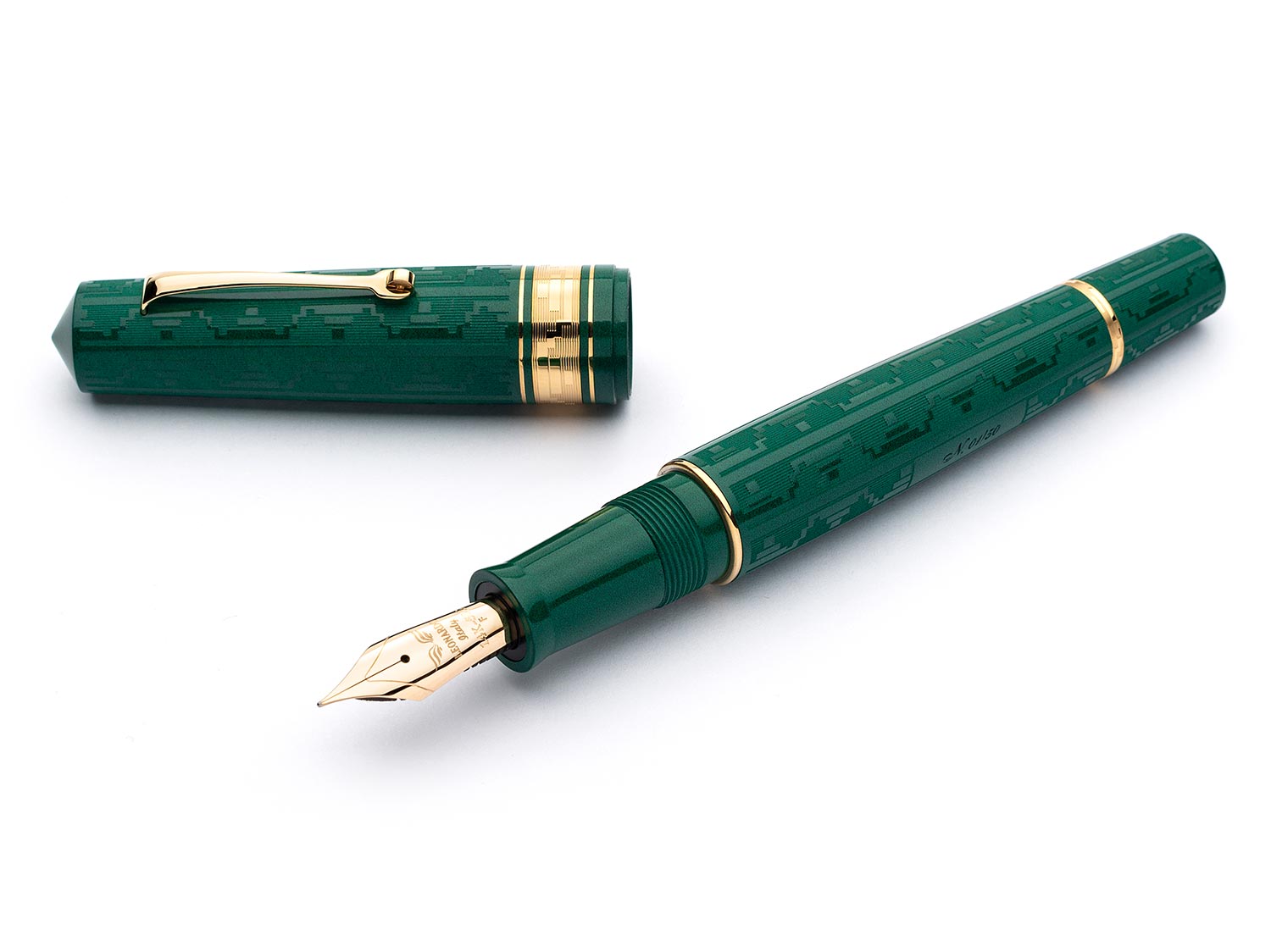Leonardo Momento Zero Grande Art Deco Green and gold 2021 - Fontoplumo