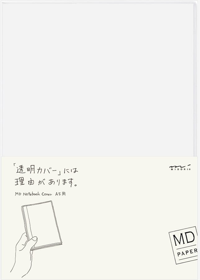 Midori A5 clear cover - Fontoplumo