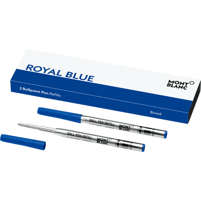 Montblanc Ballpoint Refill Royal Blue 2 pieces - Fontoplumo