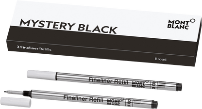 Montblanc Fineliner Refill Mystery Black 2 pieces - Fontoplumo