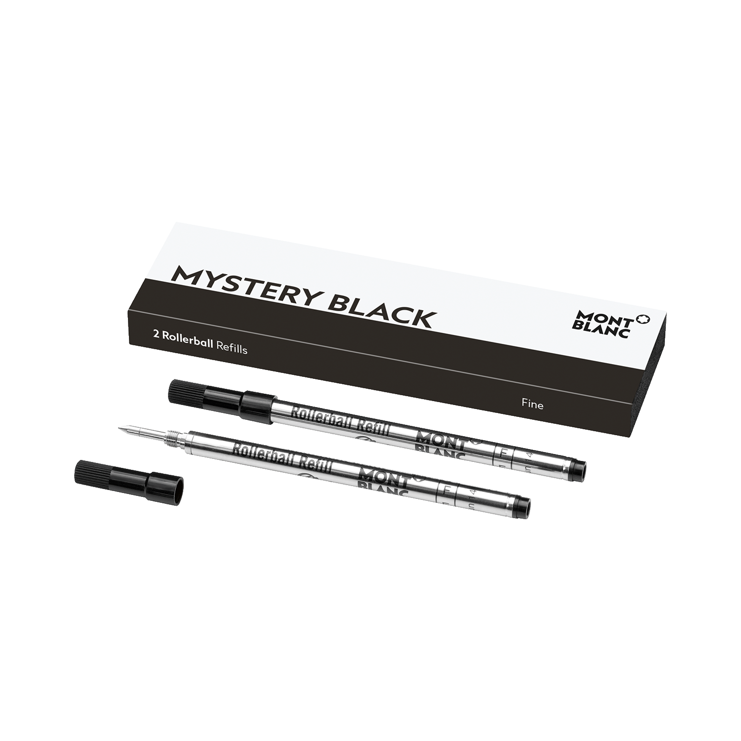 Montblanc Rollerball Refill Mystery Black 2 pieces - Fontoplumo