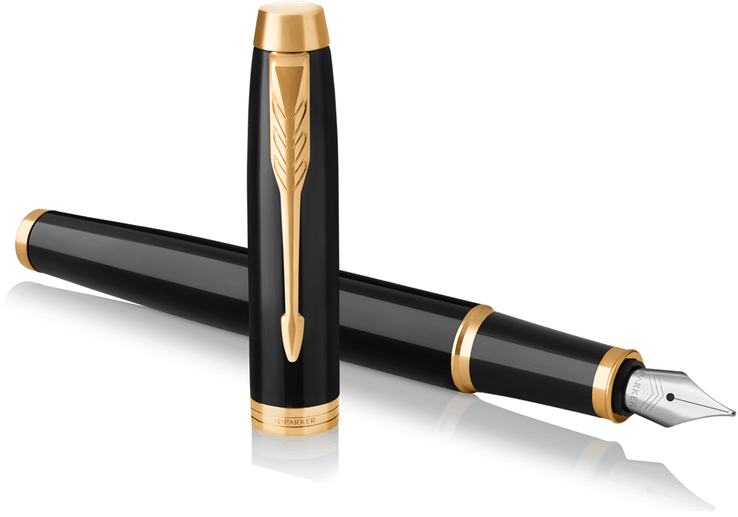 Parker IM Core Black and gold fountain pen - Fontoplumo