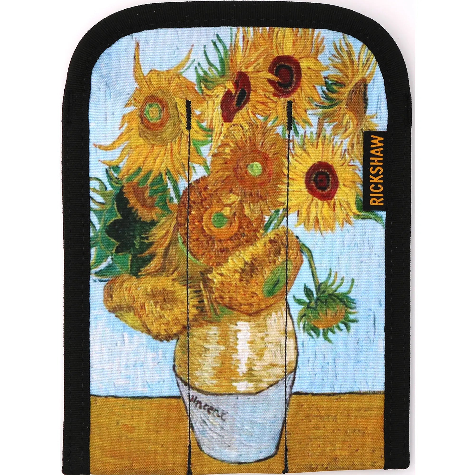 Rickshaw 3 pen coozy sleeve Van Gogh, Sunflowers in Vase - Fontoplumo