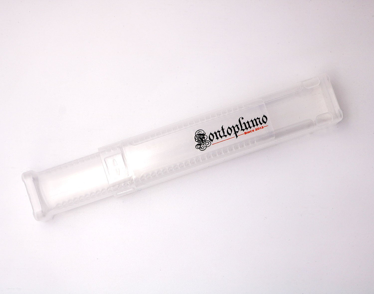 Telescopic pen tube made of transparent plastic - Fontoplumo