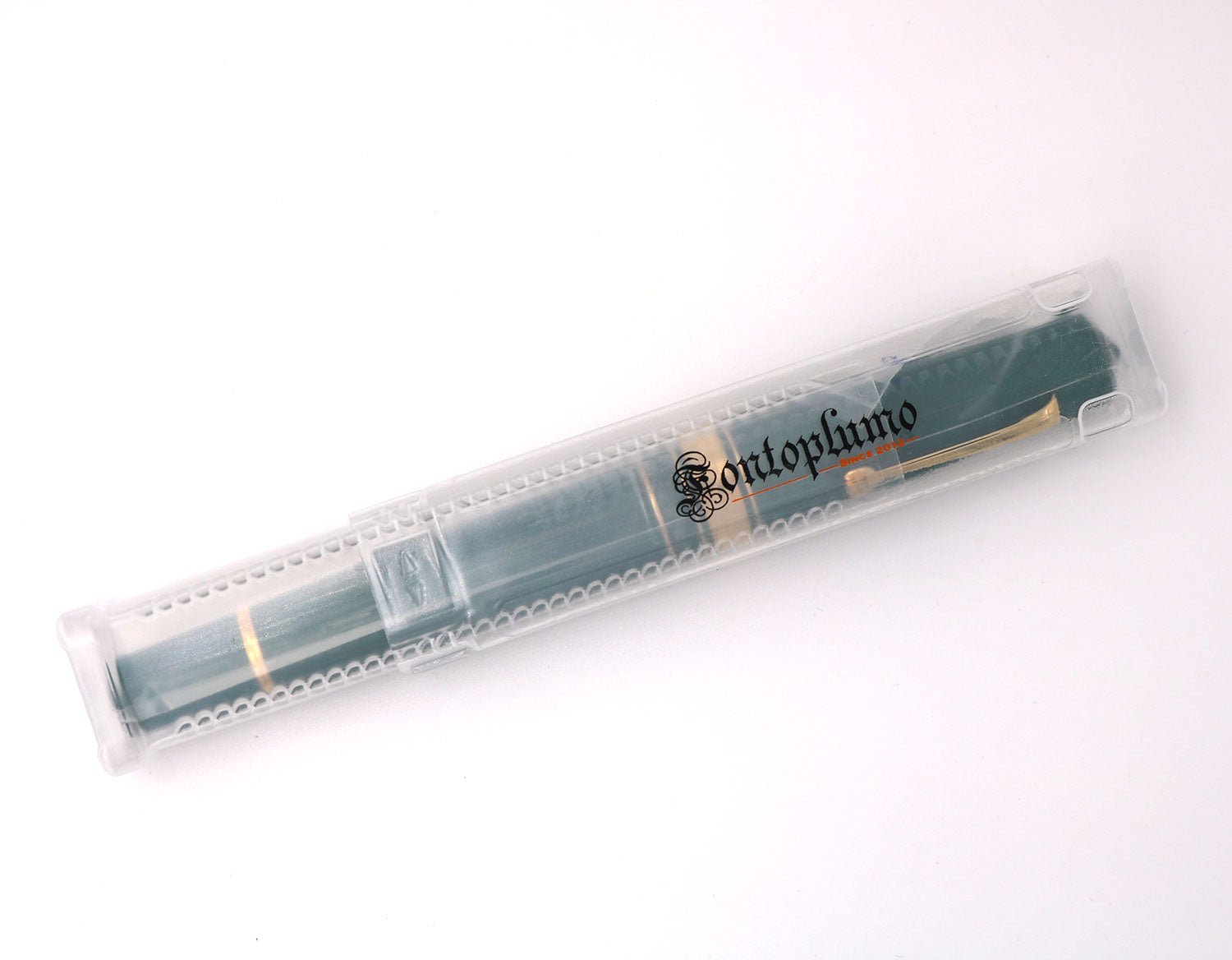 Telescopic pen tube made of transparent plastic - Fontoplumo