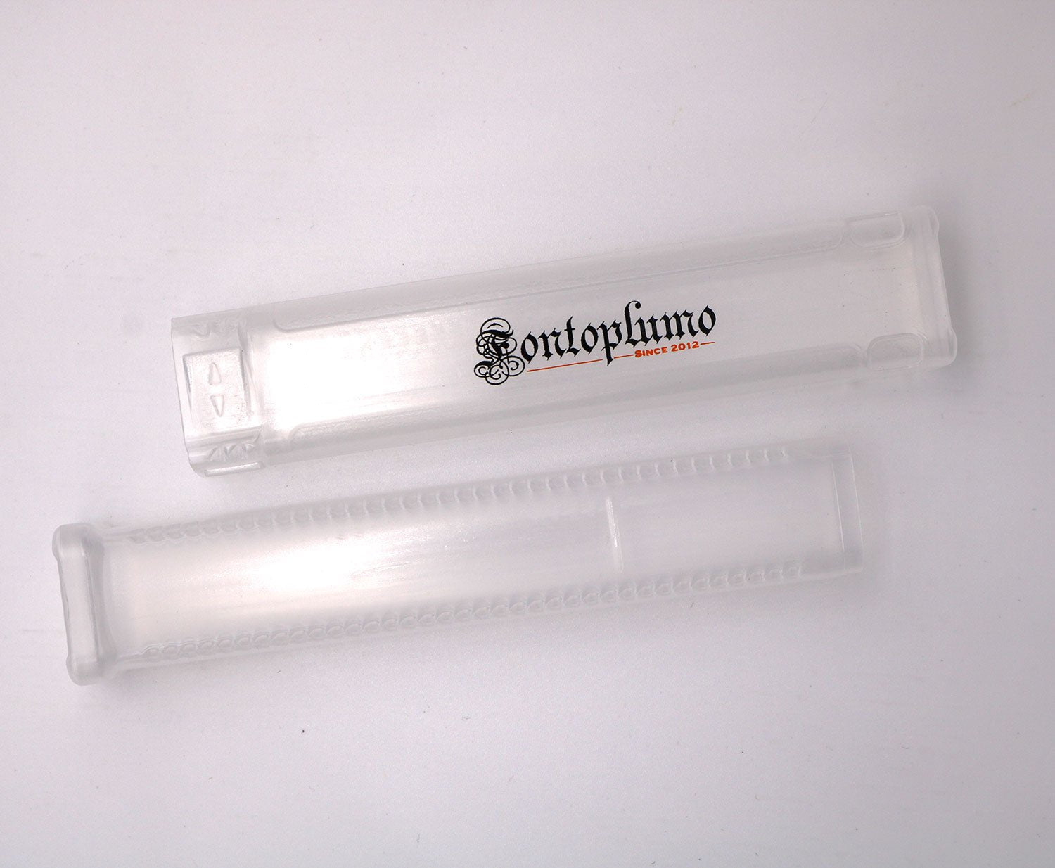 Telescopic pen tube made of transparent plastic - Fontoplumo