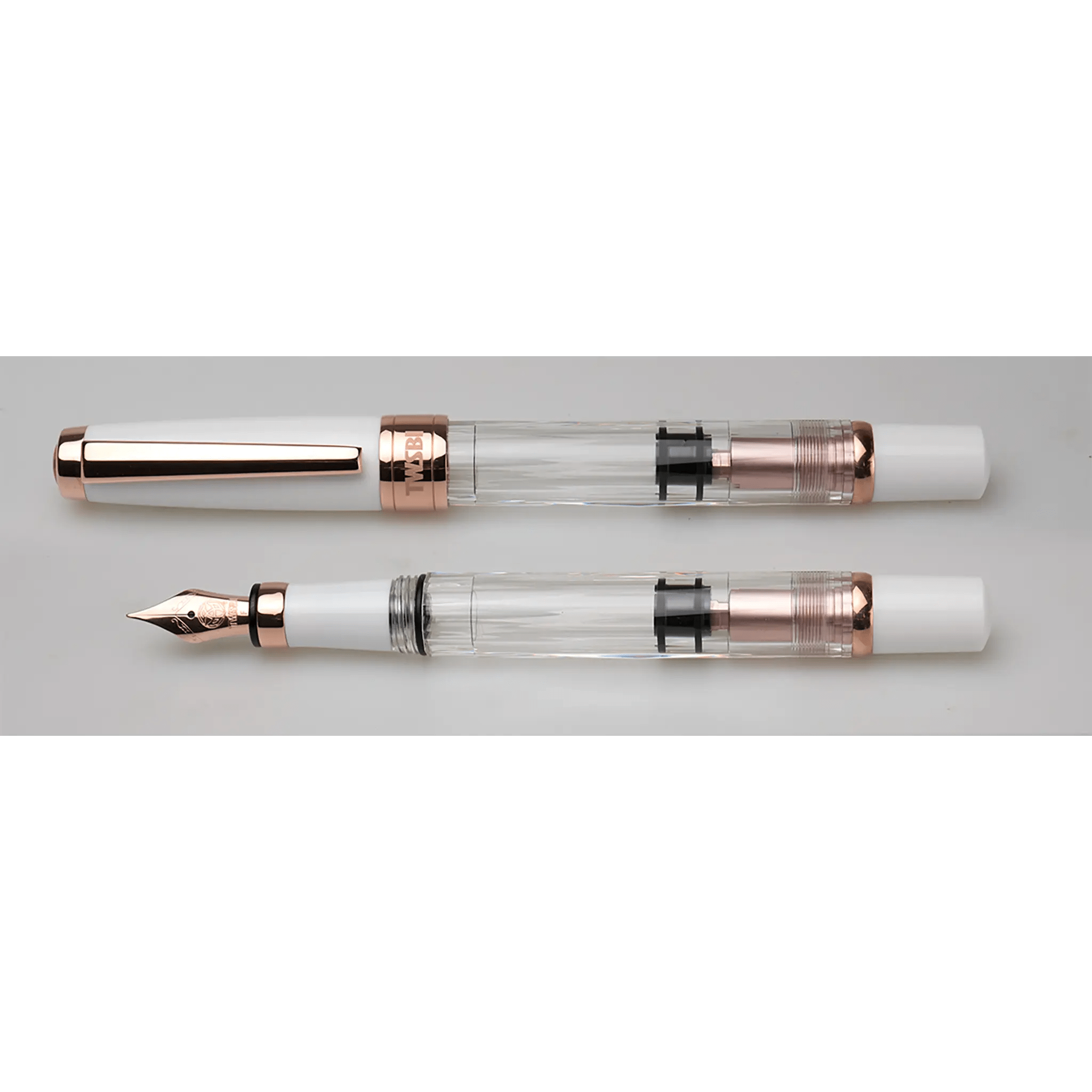 TWSBI Diamond 580 White Rosegold II fountain pen - Fontoplumo