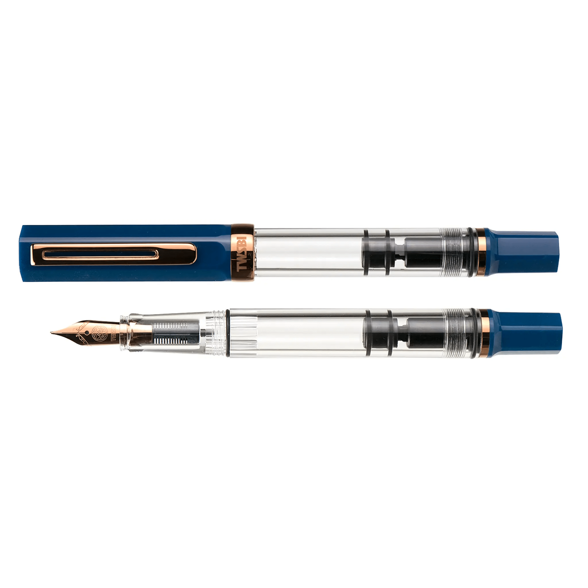 TWSBI Eco Indigo blue and bronze fountain pen - Fontoplumo